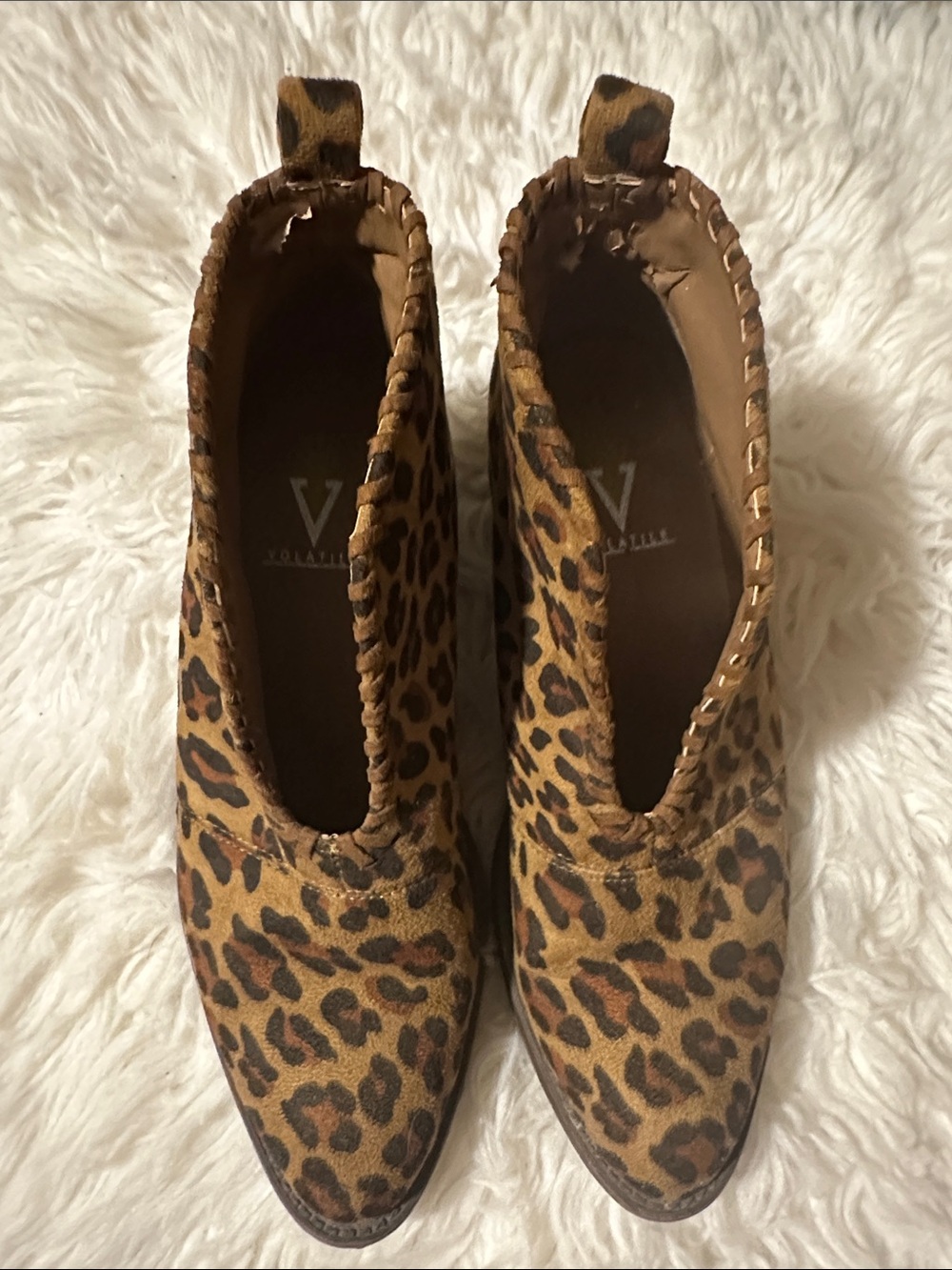 Volatile Leopard Print booties